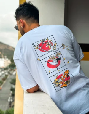FOTO APOLO Y LUCHO 7 Polera Oversize «   KOI  »