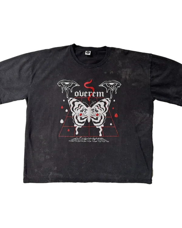Gothic Pecho Polera Boxy Fit Gothic (ACID WASH)