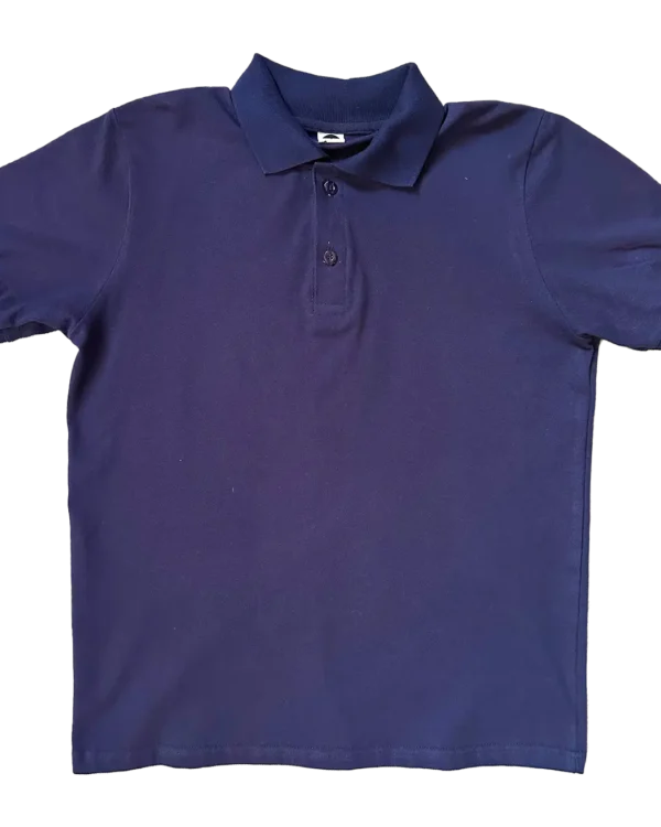 Polera Con cuello Azul Pecho Polera con Cuello color Azul