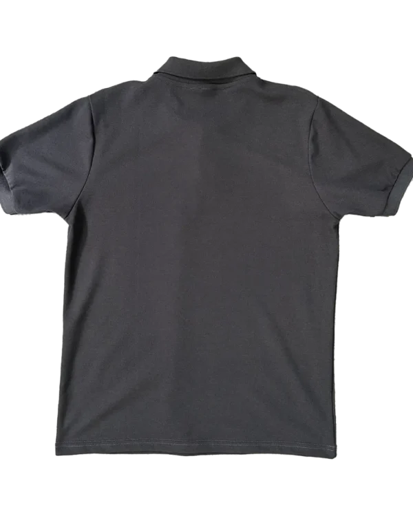 Polera Ploma con cuello Espalda Polera con Cuello color Granito