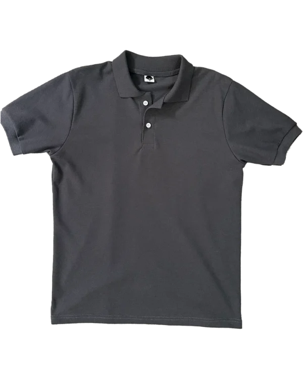 Polera con cuella Ploma Pecho Polera con Cuello color Granito
