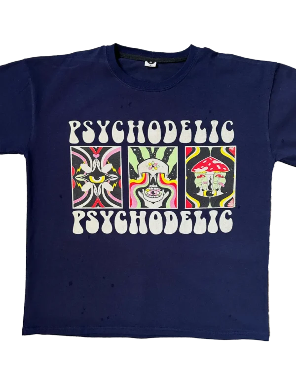 Pshychodelic Pecho Polera Boxy Fit «Trippy Visions»