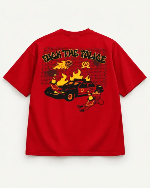 Polera Oversize Fuck the Police