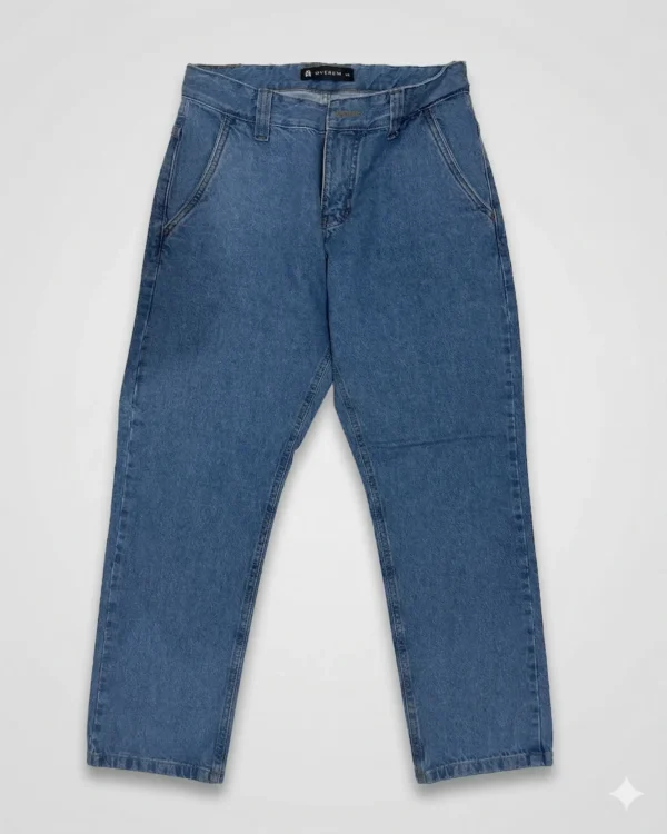 Jean Baggy color Celeste