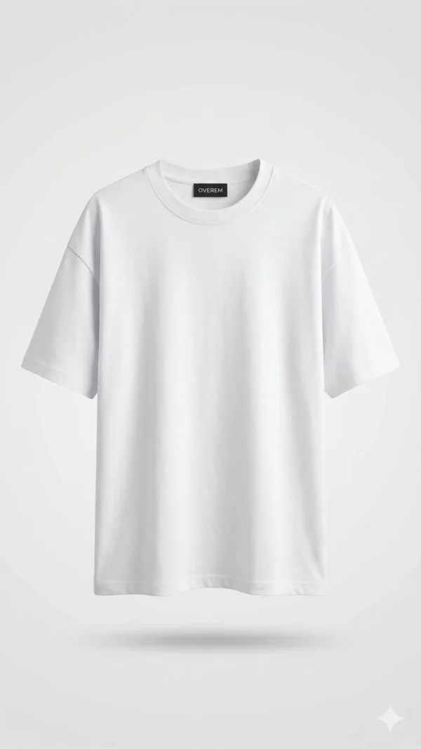 Polera Oversize Basica Blanca