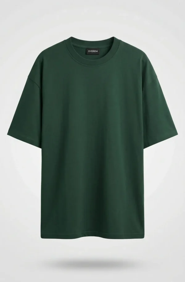 Polera Basica Oversize Verde