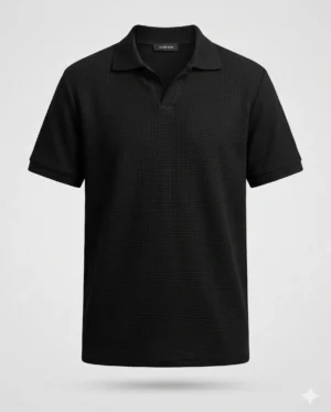 Gemini_Generated_Image_nh1zq3nh1zq3nh1z Polo Texturizado Cuello Abierto