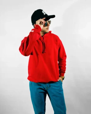 Mesa de trabajo 11 Hoodie Clásico - Rojo