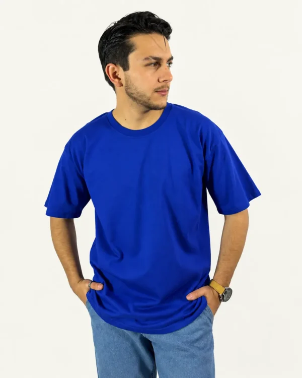 Polera oversize básica azul