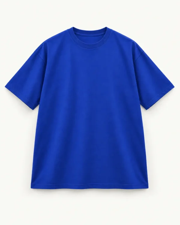 Polera oversize básica azul