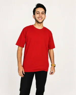 Polera oversize básica roja