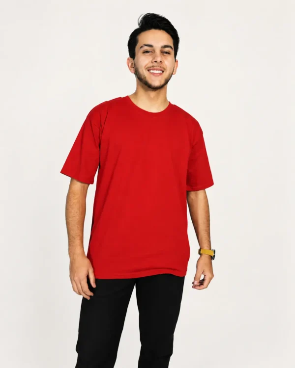 6820bf6f-9312-4d04-9941-3ae81a3316b5 Polera oversize básica roja