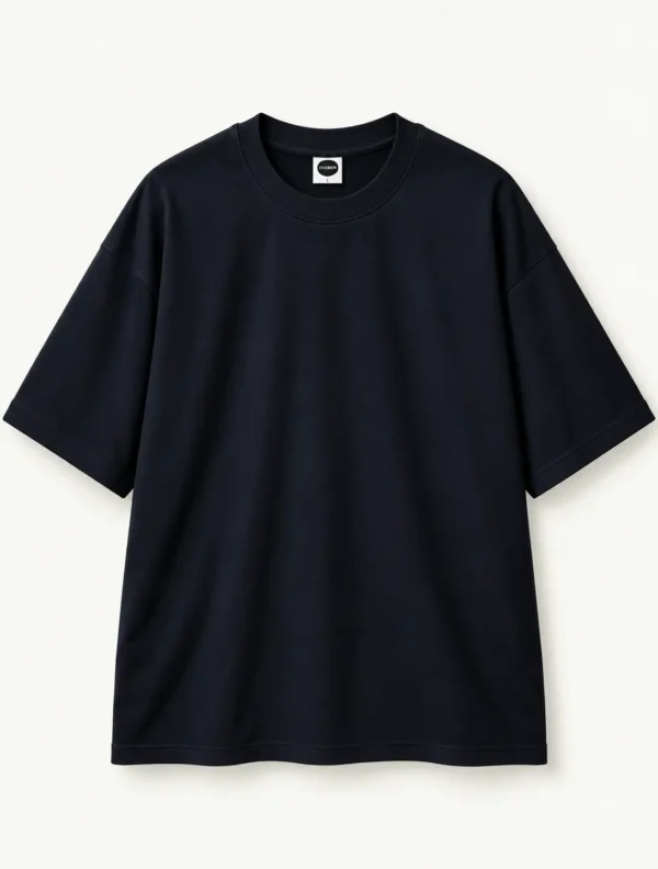 6bfa7c96-1f12-49ad-954f-50b352e4963a Polera oversize básica azul marino