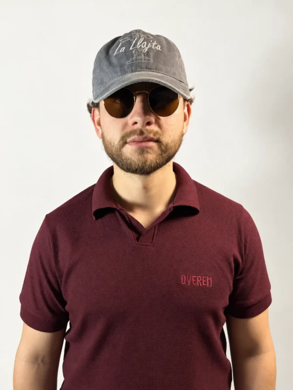 Polo de tela galleta vino