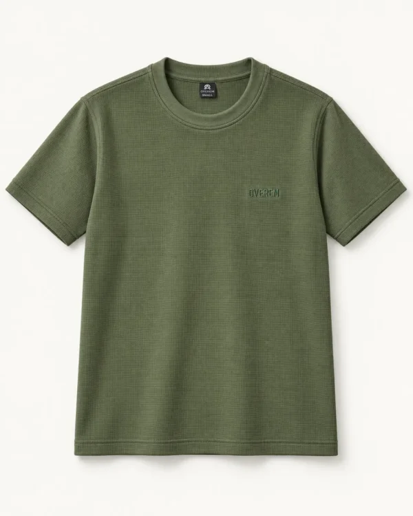b8daacc5-915e-4e12-b8b1-c7f11eda467a Polera clásica de tela galleta verde