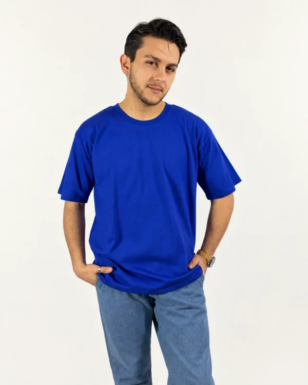 Polera oversize básica azul