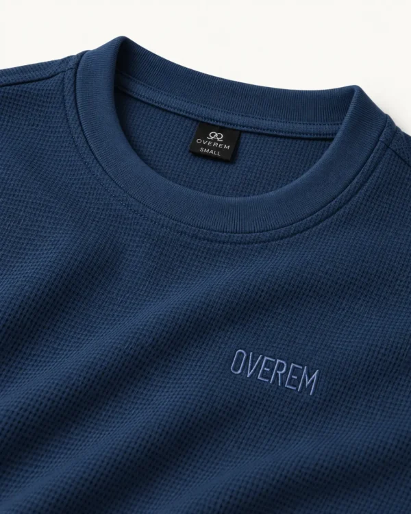 e70a8984-e7db-4abe-b1fa-963048160d03 Polera clásica de tela galleta azul